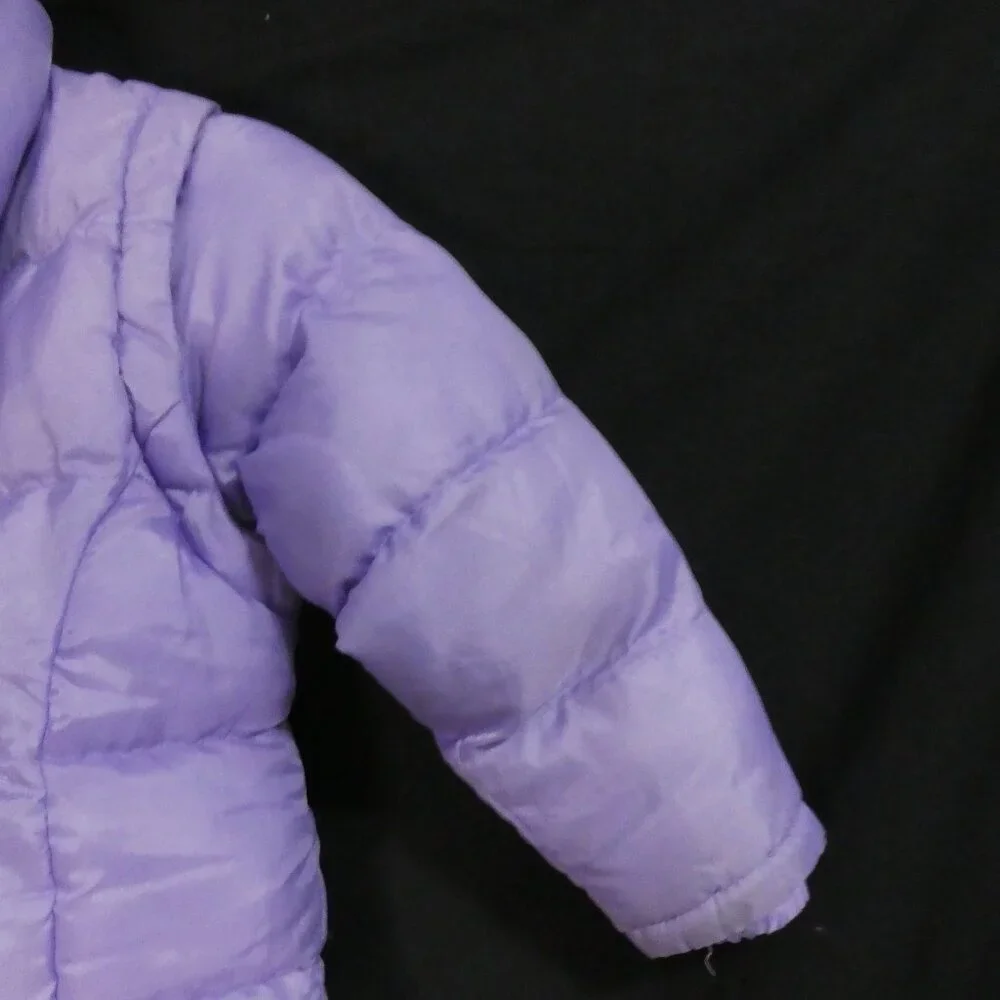 TIMBER OUTERWEAR | size 4 | Purple Fleece Lined Hooded Puffer Jacket / Vest - Picture 13 of 16